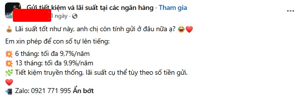 Cảnh báo người gửi tiết kiệm: Coi chừng “suất gửi nội bộ”