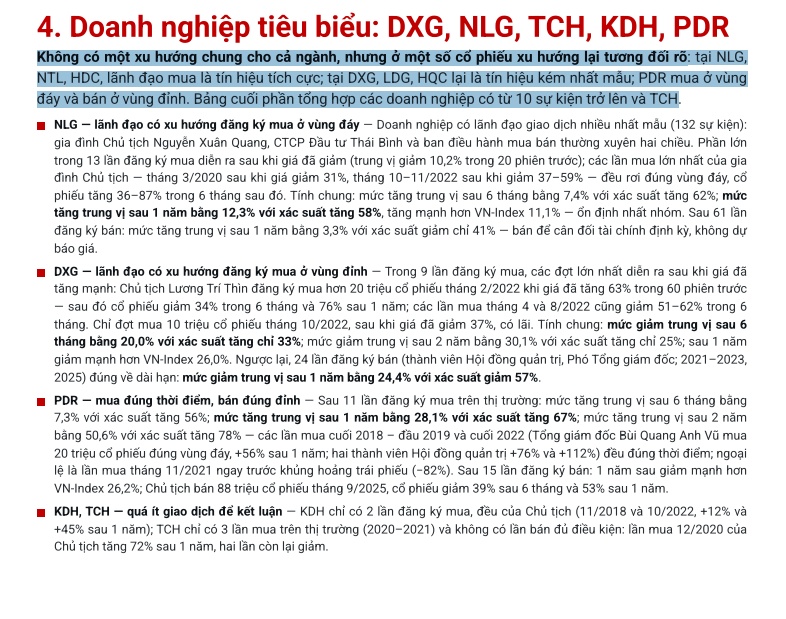 Lãnh đạo mua cổ phiếu: NLG, NTL, HDC được cộng điểm; DXG, LDG, HQC lại gây chú ý theo cách khác