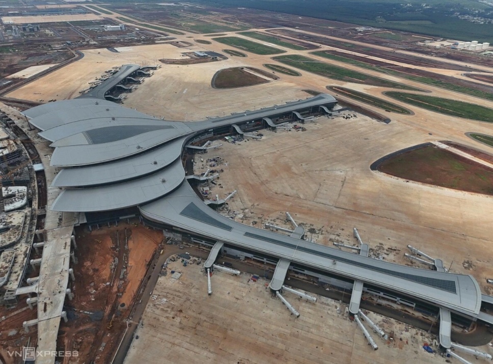 Nhà ga hành khách sân bay Long Thành trước ngày vận hành thử