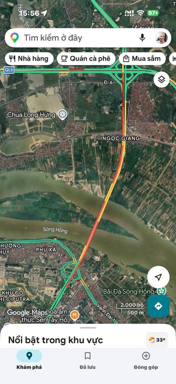 Cầu Nhật Tân “siết khoảng cách”: 3 làn ô tô cùng chạy tối đa 80 km/h