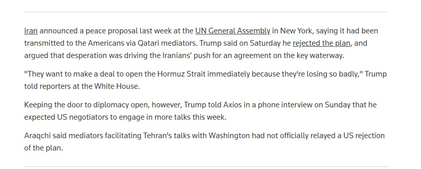 Iran đề xuất hòa bình, ông Trump lập tức “lắc đầu”