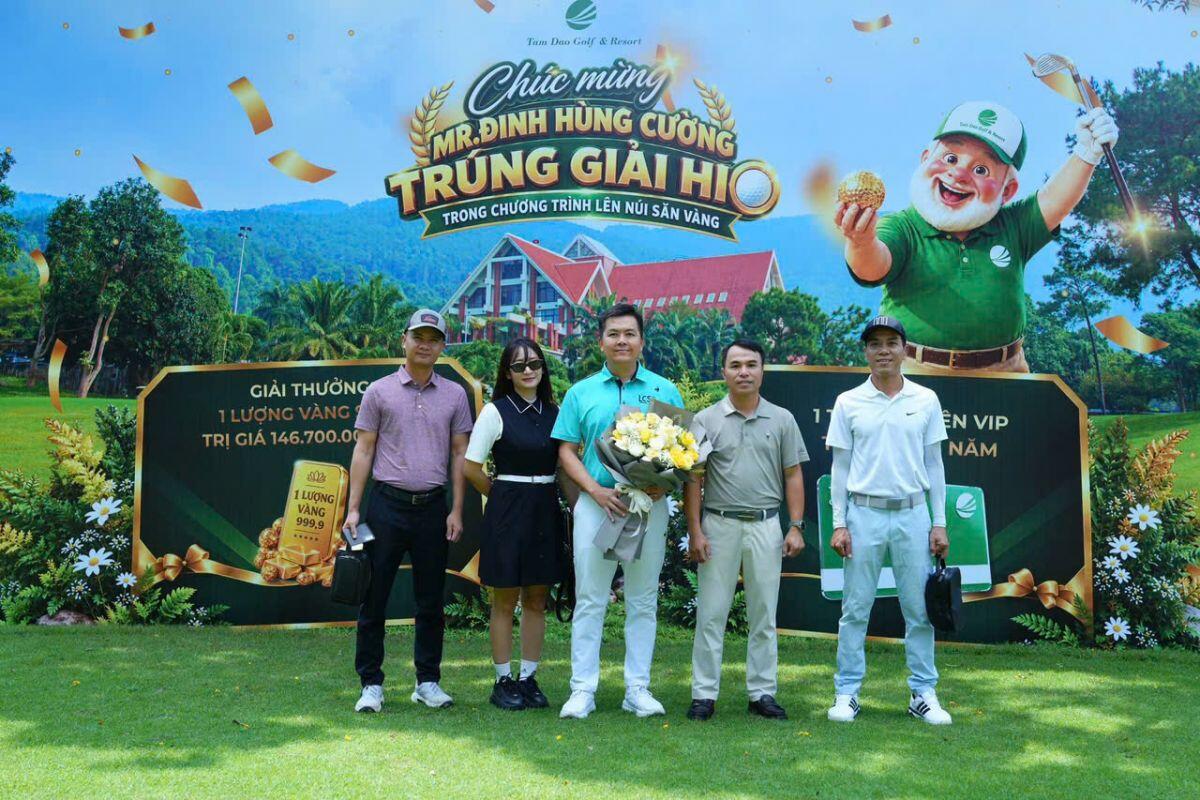 Golfer Đinh Hùng Cường ghi HIO tại sân Tam Đảo, chinh phục trọn bộ giải thưởng “Lên Núi Săn Vàng".