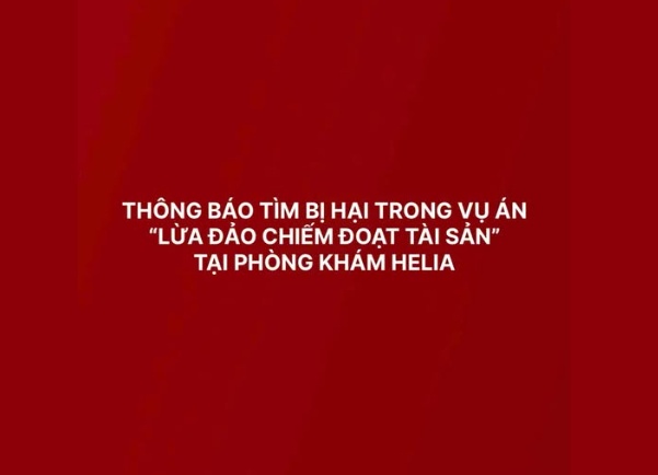 Nóng: Công an tìm người từng đến phòng khám Helia