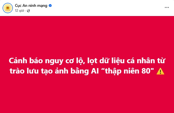 Công an cảnh báo trend ảnh AI đang gây sốt