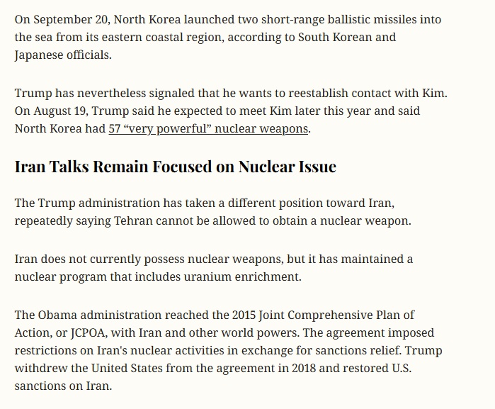 Ông Trump nói thẳng: Triều Tiên có hạt nhân được, còn Iran thì… không