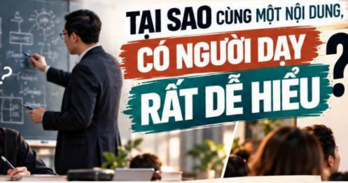 Tại sao cùng một nội dung, có người dạy rất dễ hiểu?