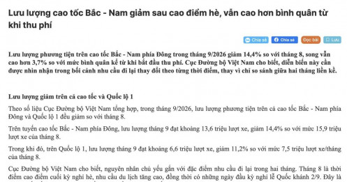 Cao tốc vắng bóng tài xế, quốc lộ lại đông vui: Cục Đường bộ nói gì?