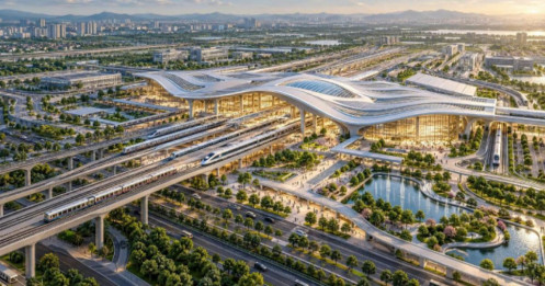 Lộ diện tổ hợp ga 260ha phía Nam Hà Nội, kết nối 5 tuyến metro và đường sắt tốc độ cao