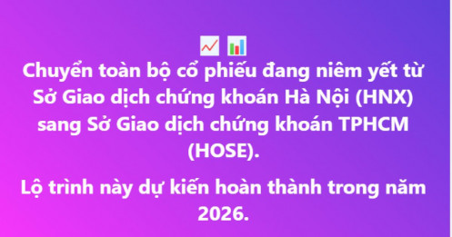 Chính phủ lên tiếng: HNX sẽ chuyển toàn bộ cổ phiếu niêm yết sang HOSE trong năm 2026?