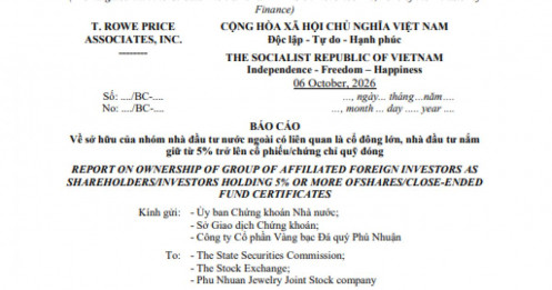 Lộ diện “tay to” nước ngoài xả cp PNJ trong phiên khớp lệnh kỷ lục