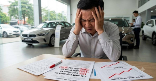 Lãi vay mua xe tiến sát 20%: Cú sốc lãi suất đang đánh thẳng vào dòng tiền hộ gia đình