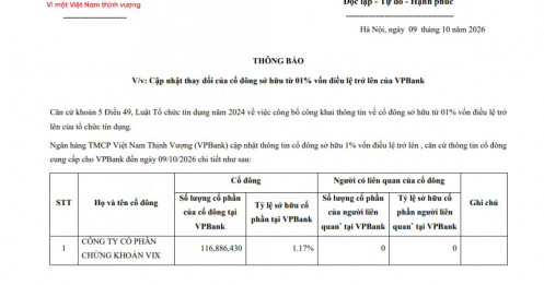 Truy vết dòng tiền VIX: 117 triệu cổ phiếu VPB được gom từ đâu?