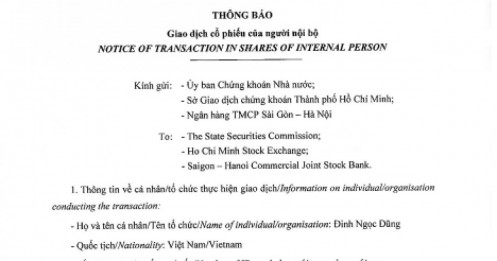Sếp lớn SHB xuống tiền mua 2 triệu cổ phiếu