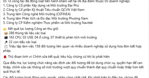 Hàng loạt Giám đốc, Phó Giám đốc ở TPHCM bị khởi tố: Công an thu giữ 22 con dấu