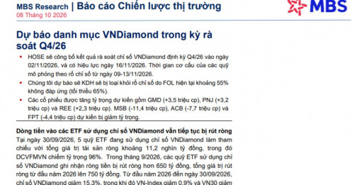 PNJ sẽ được các quỹ ETF mua vào hơn 3 triệu cổ?