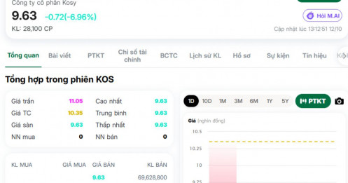 Bay 5.000 tỷ đồng chỉ trong chưa đầy một tháng, cổ phiếu KOS đang xảy ra chuyện gì?