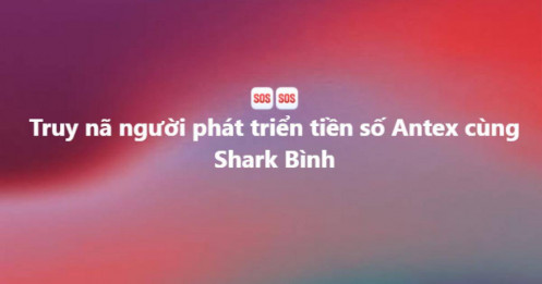 Nóng: Truy nã người phát triển tiền số Antex cùng Shark Bình