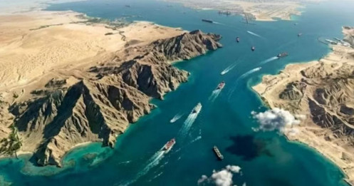 Hai tàu container bị chìm gần Eo biển Hormuz