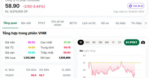 Cổ phiếu VHM còn giảm đến đâu?