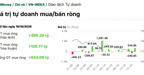 Tự doanh mạnh tay gom một mã ngân hàng giữa sóng hồi