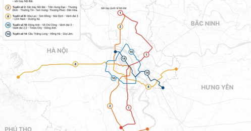 Chi tiết lộ trình 5 tuyến Metro Hà Nội đến năm 2030: Sẽ đi qua đâu và kết nối những khu vực nào?