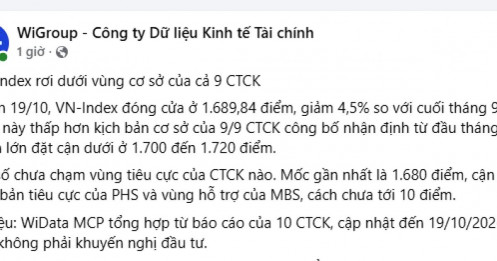 VN-Index phát tín hiệu gì khi thủng vùng cơ sở của 9 CTCK?
