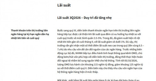 Lãi suất cuối năm sẽ ra sao?