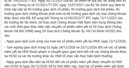 Gần 300 cổ phiếu HNX sắp có biến?