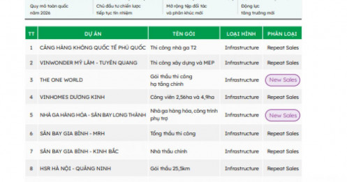 Một doanh nghiệp xây dựng trúng 24 gói thầu từ Vingroup, Masterise và MIK