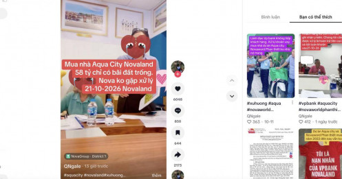 Xôn xao clip khách hàng tập trung tại văn phòng giao dịch dự án Aqua City và VPBank, thực hư ra sao