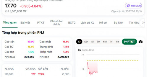 Chuyện gì đang xảy ra với PNJ?