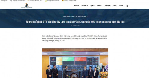 Đông Tây Land sau khi đưa 80 triệu cổ phiếu lên UPCoM: Những khoản tiền hàng trăm tỷ đồng đáng chú ý