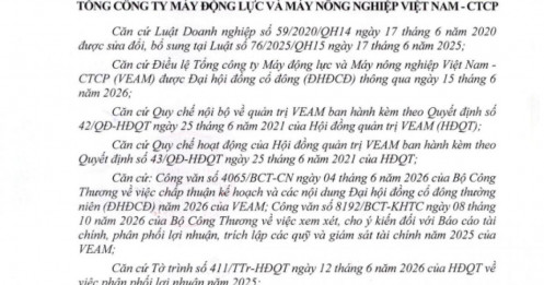 VEA chuẩn bị chia khoản cổ tức khổng lồ