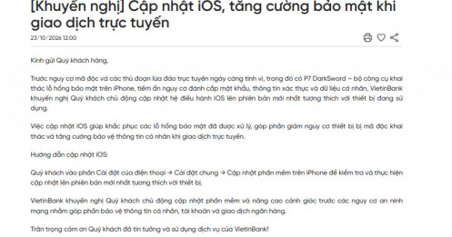 Big 4 ngân hàng đồng loạt phát cảnh báo, khách hàng chớ chủ quan!