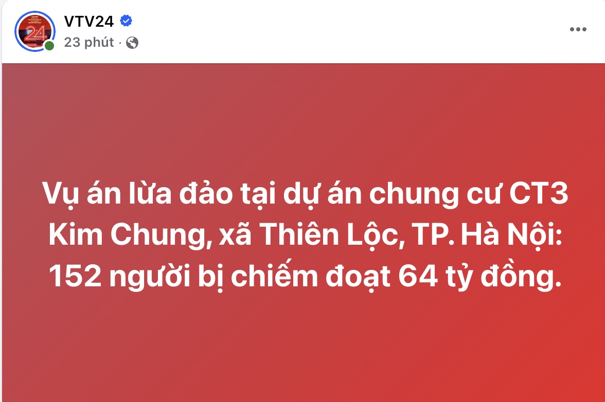 Nóng vụ chung cư CT3 Kim Chung: 152 người bị chiếm đoạt 64 tỷ đồng