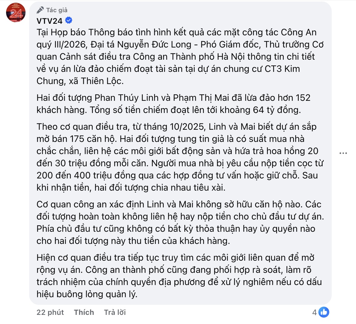 Nóng vụ chung cư CT3 Kim Chung: 152 người bị chiếm đoạt 64 tỷ đồng
