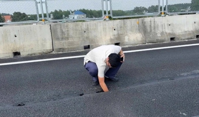 Sửa đoạn cao tốc Biên Hòa - Vũng Tàu bị lún, nứt