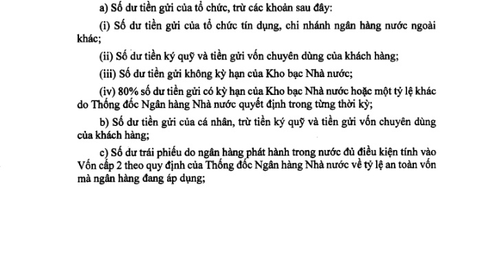 NHNN quy định trần cho vay trên tiền gửi (LDR) lên 95%, mở cơ chế miễn theo chuẩn mới