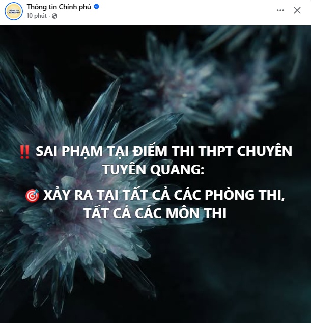 Vụ thi cử ở Tuyên Quang: Sai phạm xảy ra ở tất cả phòng thi, tất cả các môn thi