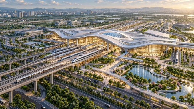 Lộ diện tổ hợp ga 260ha phía Nam Hà Nội, kết nối 5 tuyến metro và đường sắt tốc độ cao