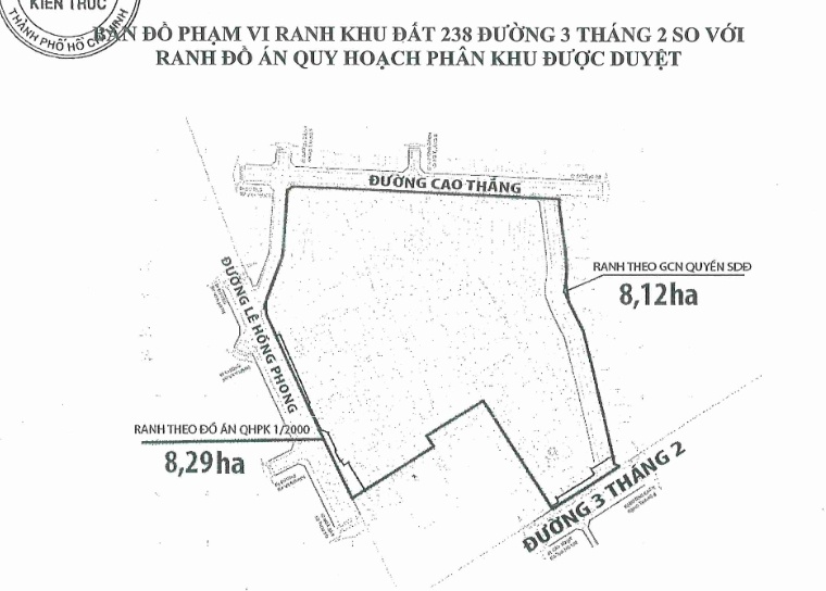 "Đất vàng" Kỳ Hòa (quận 10 cũ) sắp chuyển sang chung cư cao tối đa 45 tầng, quy mô 10,000 dân