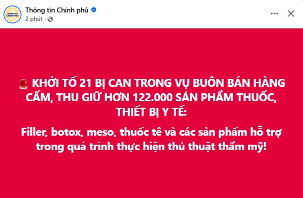 Nóng: Hà Nội thu giữ “kho” hơn 122.000 filler, botox