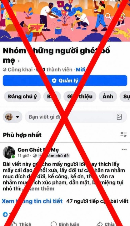 Nóng: Công an làm việc với người lập nhóm Facebook “Những người ghét bố mẹ”