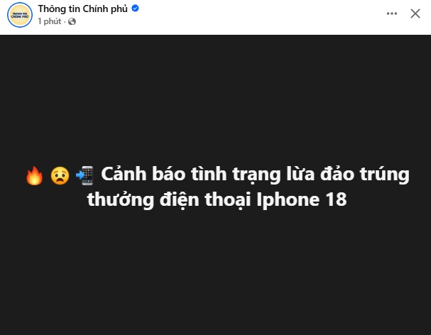 Cảnh báo nóng: Chiêu lừa “trúng iPhone 18” đang nhắm tới người dùng