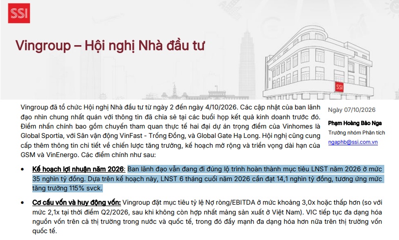 Lợi nhuận Vingroup sẽ tăng 115% trong nửa cuối năm?