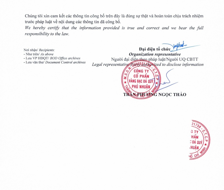 PNJ có biến động nhân sự cấp cao