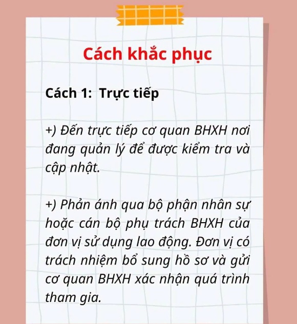 Cách khắc phục VSSID hiển thị thiếu thời gian đóng BHXH