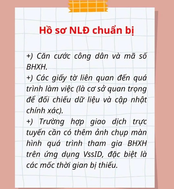 Cách khắc phục VSSID hiển thị thiếu thời gian đóng BHXH