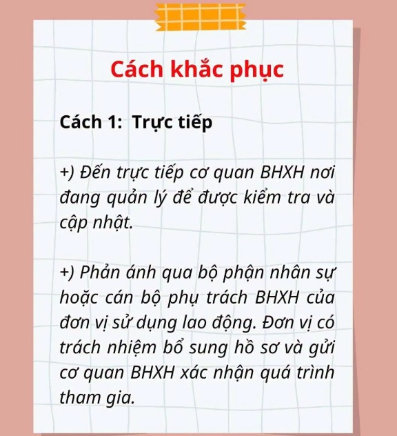Cách khắc phục VSSID hiển thị thiếu thời gian đóng BHXH