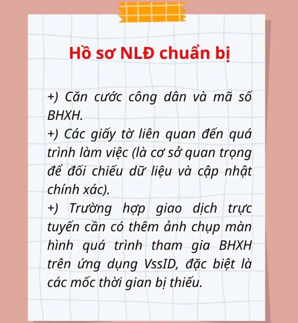 Cách khắc phục VSSID hiển thị thiếu thời gian đóng BHXH
